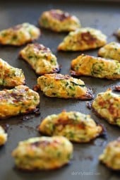 Getting your family to eat their veggies can often be difficult. Well these kid-friendly zucchini tots are the perfect solution! They make a great side for breakfast or dinner!