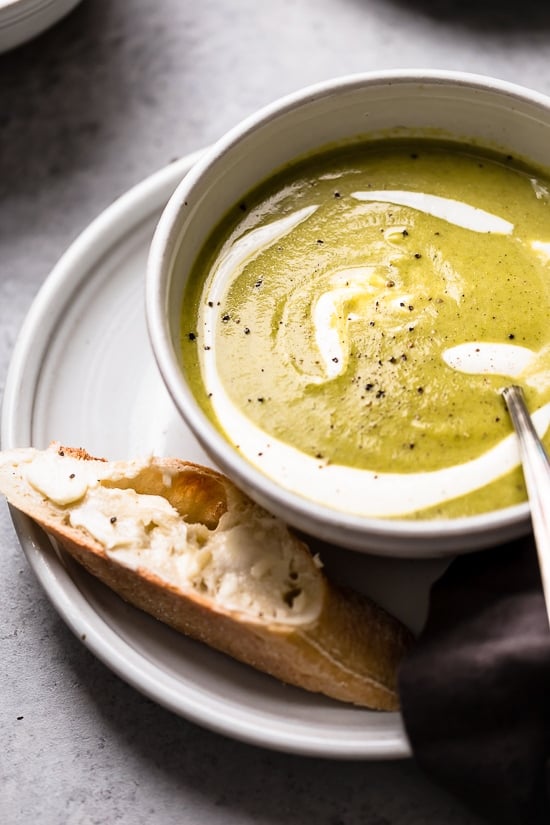 Cream of Broccoli Soup is a favorite of mine, this slimmed down version is so good, and it's quick and easy to prepare.