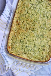 A great recipe for zucchini lovers – this casserole makes a great side dish.