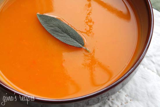 Butternut Squash Soup with Sage Image