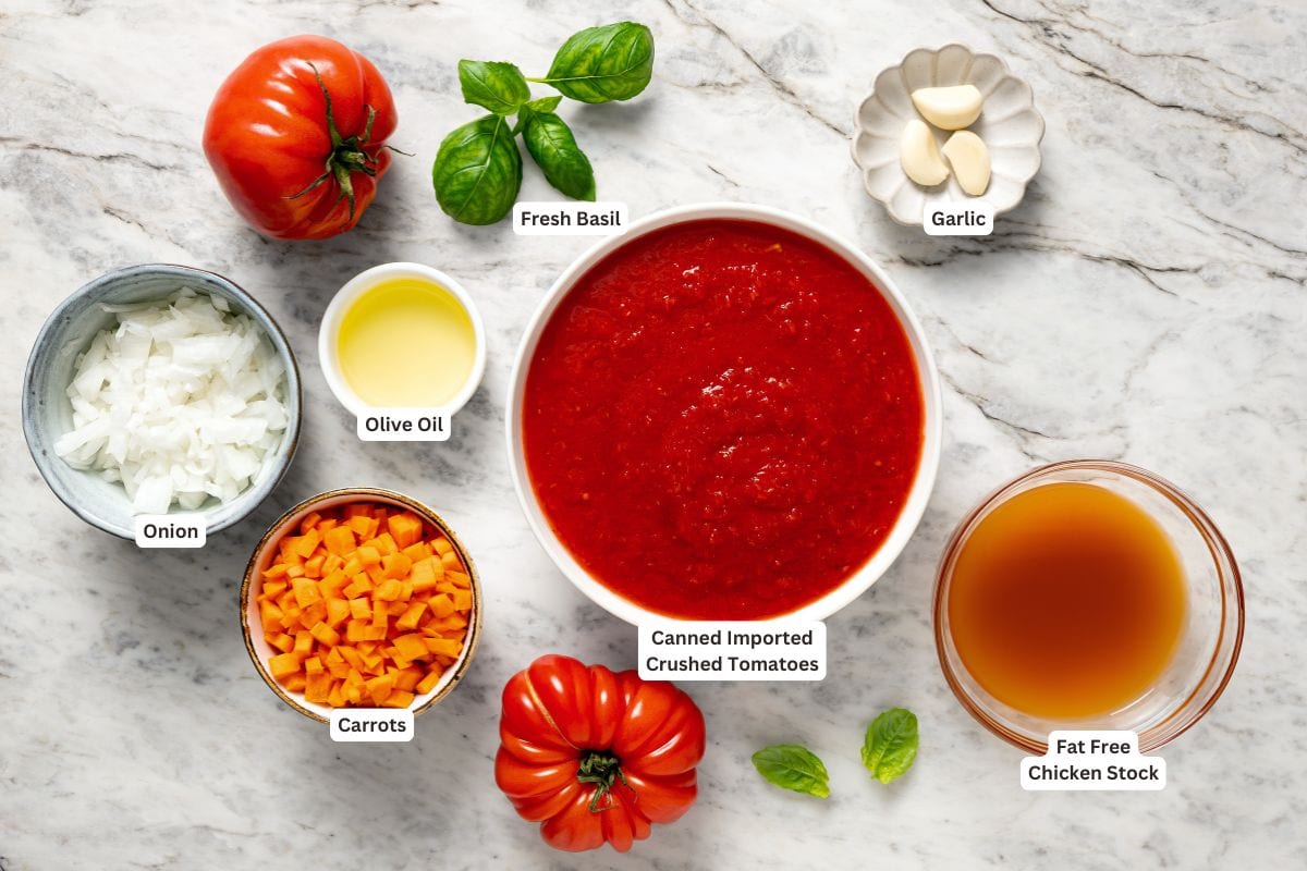 Ingredients for Filetto di Pomodoro