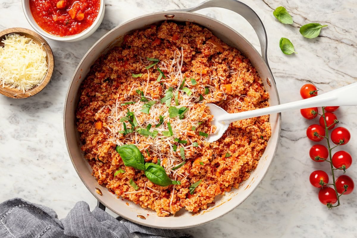 Tomato Quinoa Risotto