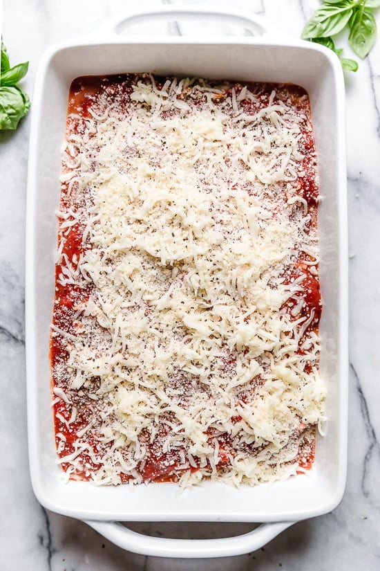 This Lighter Eggplant Parmesan is one of my favorite ways to eat eggplant. No breading, just eggplant, cheese and marinara.