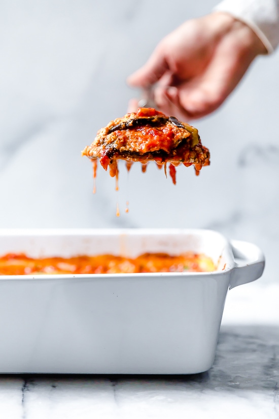 This Low-Carb Eggplant Parmesan is one of my favorite ways to eat eggplant. No breading, just eggplant, cheese and marinara.
