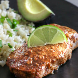 These garlic lime pork chops are so EASY to make, and only take 10 minutes to cook. I usually make them in my broiler but they are also great on the grill, they come out juicy and SO flavorful!
