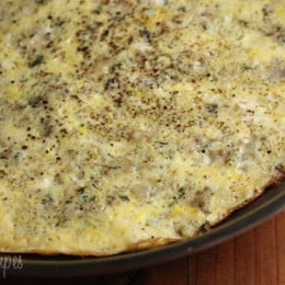 This aromatic mushroom shallot egg frittata is a gourmet breakfast that is low in points and is easy to make.
