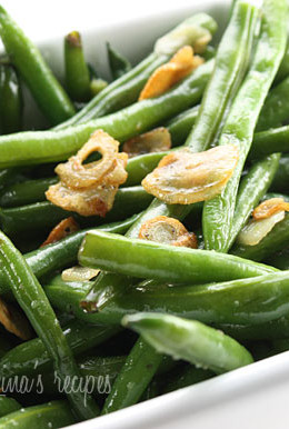 I was never a fan of string beans until I learned how to cook them properly. Now I love them. The trick is not to overcook them. This is a quick, healthy side dish for all you garlic lovers out there.