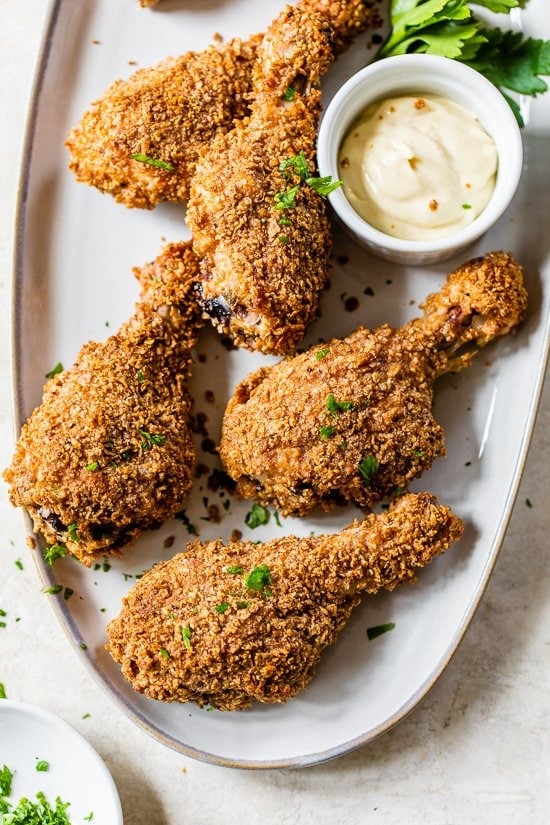 Fried chicken thighs