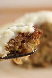 This delicious, healthy Pineapple Zucchini Cake with Cream Cheese Frosting is absolutely incredible! Low in fat, high in fiber and extremely moist.