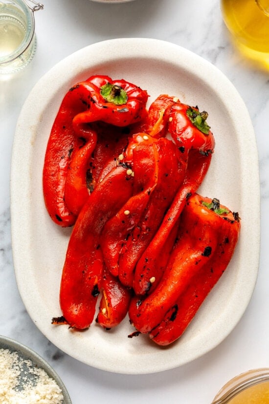 Roasted reddish peppers