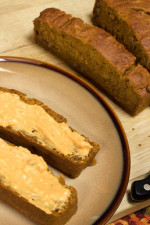 This Fall pumpkin banana bread is basically my Banana Nut Bread recipe which is a deliciously moist bread and I improvised it with the pumpkin and spices.