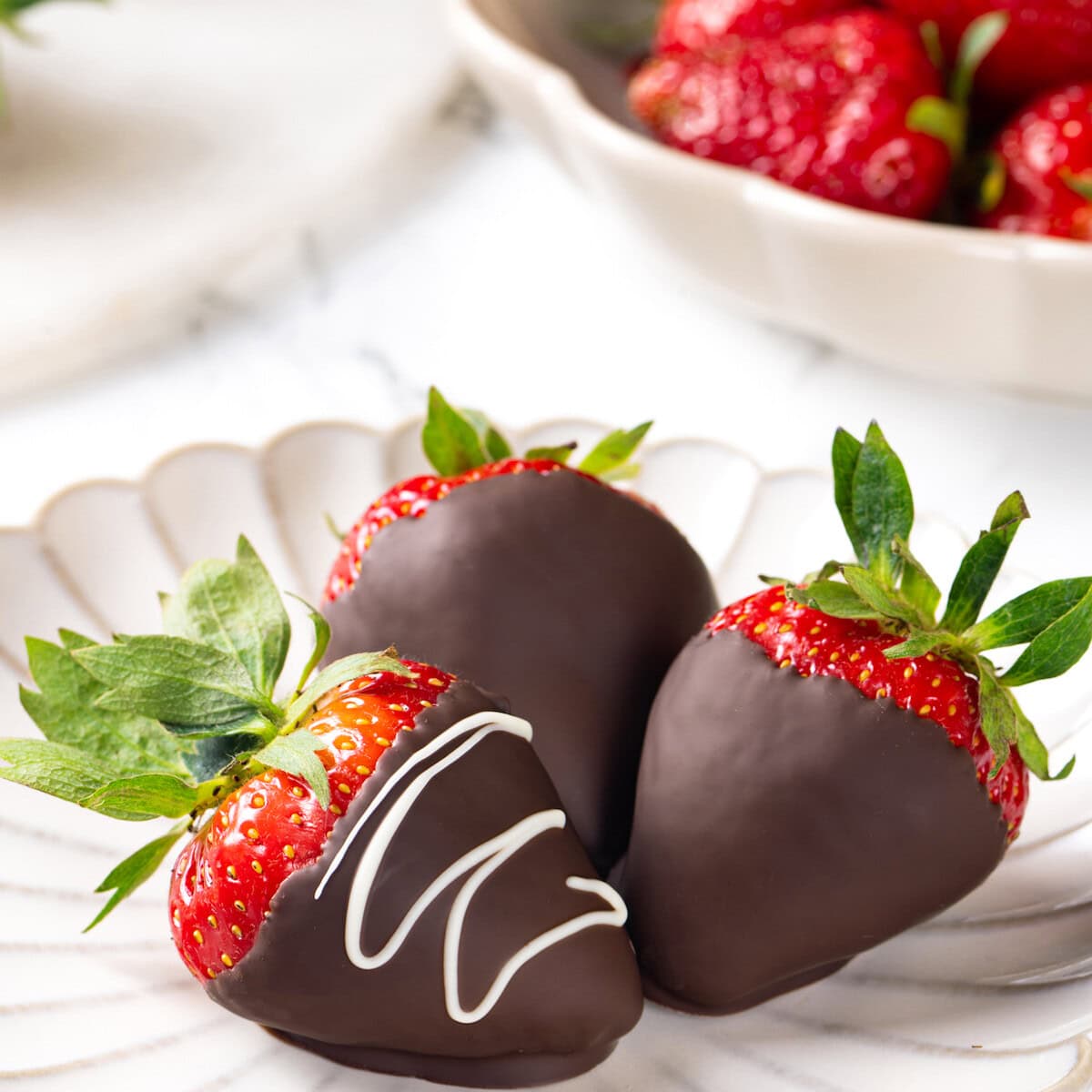Dark Chocolate Covered Strawberries