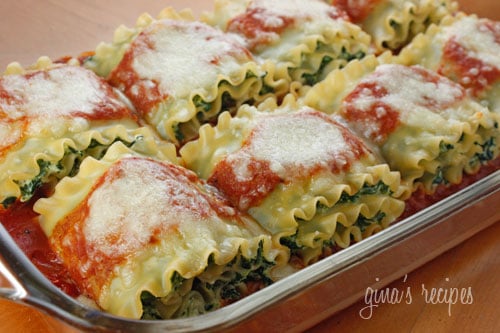 Spinach Lasagna Rolls  Skinnytaste