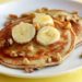 Calling all banana lovers to these low fat, whole wheat banana nut pancakes, rich in potassium, fiber and flavor – tastes like banana nut bread in a pancake!
