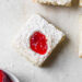 Strawberry Squares, these delicious baked treats are easy to make, feel free to use your favorite pie filling flavor!