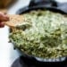 Hot and cheesy spinach dip, grab a chip, toast or crudites and dig in! Perfect for any gathering, you can double or triple the recipe as needed.