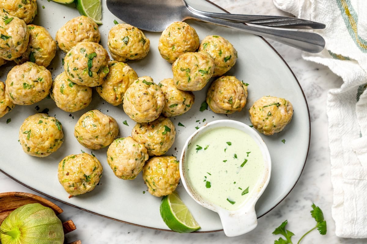 Southwest Baked Turkey Meatballs