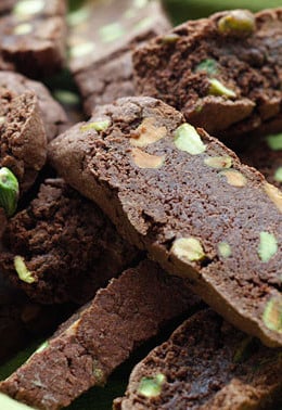 Warning: Make at your own risk... these chocolate pistachio biscotti are highly addictive, hard to eat just one!!