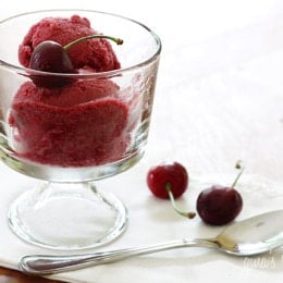 Sorbet- a cherry-licious ice cold treat on a hot summer day. 