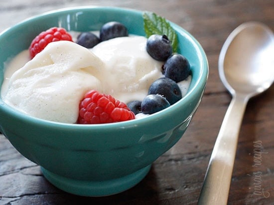 Low Fat Vanilla Bean Frozen Yogurt - Skinnytaste