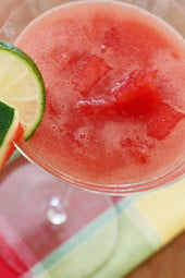 Fresh watermelon makes these martinis a perfect summer cocktail! Enjoy them at your next back yard party but be careful drink too many!! **wink wink**