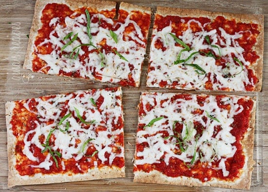 If you like thin crust pizza, you'll love these super easy Lavash flatbread pizzas! Kids love them and they take only minutes to prepare.