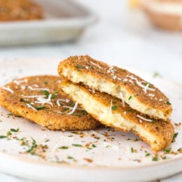 Leftover Parmesan Mashed Potato Patties are so good, you'll want to make sure you have extras next time you make mashed potatoes!!