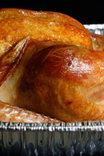 To roast a juicy, succulent turkey, without using any butter or oil, soak your turkey in a brine bath overnight, you will never want to cook a turkey another way.