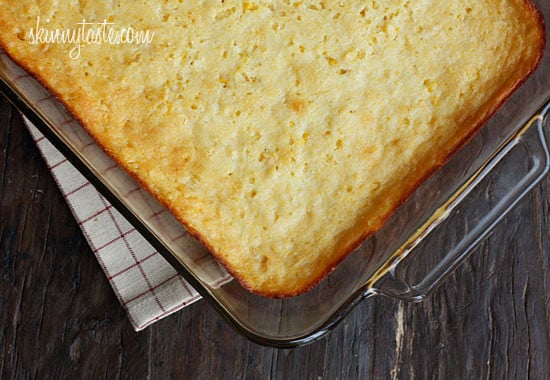 Corn casserole, a cross between of a corn pudding and a corn bread is a wonderful addition to anyone's holiday table.