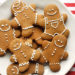 These holiday gingerbread cookies have less than half of the fat than most gingerbread cookies but the same great flavor and are super easy to make!
