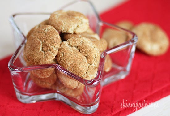Skinny whole wheat snickerdoodle cookies coated with cinnamon, spice and everything nice! If you have plans to do some baking this weekend, these cookies are a must!