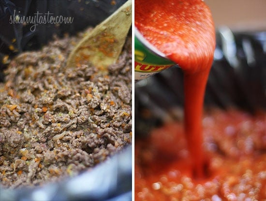 Slow Cooker Bolognese Sauce is a staple in my home! A slow cooked ragú made with lean ground beef, pancetta, onions, carrots, celery, tomatoes, wine, and cream is one of my favorite Italian sauces.