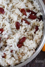 Coconut milk, thyme, scallions and scotch bonnet peppers give this Jamaican red beans and rice dish an island flair!
