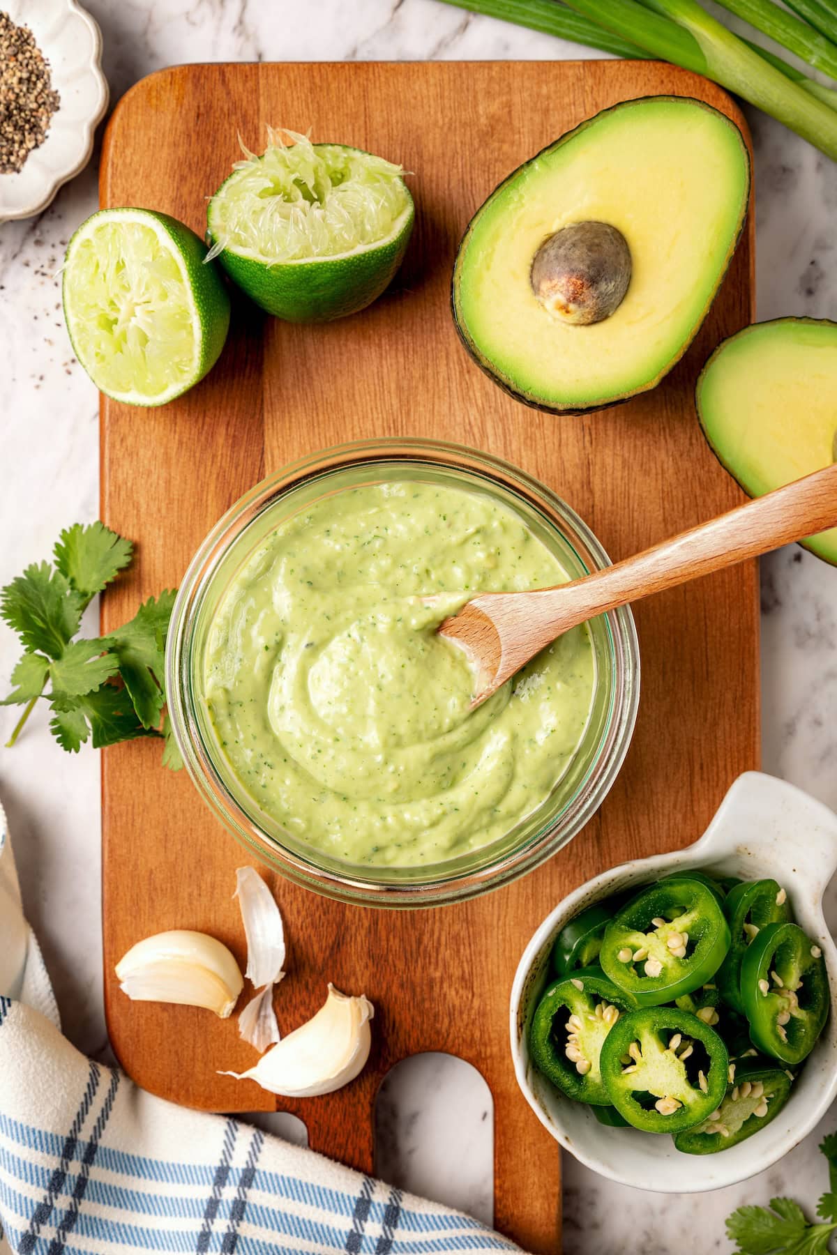 Zesty Avocado Cilantro Buttermilk Dressing Image