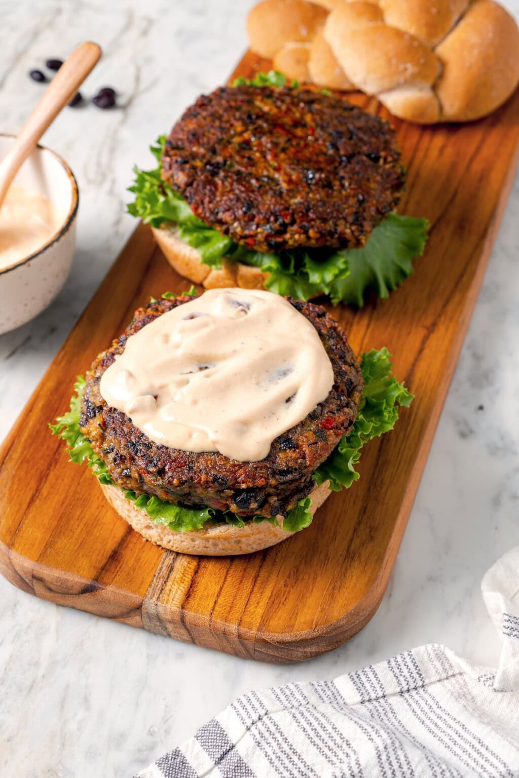 Black Bean Burgers with Chipotle Mayonnaise | Skinnytaste