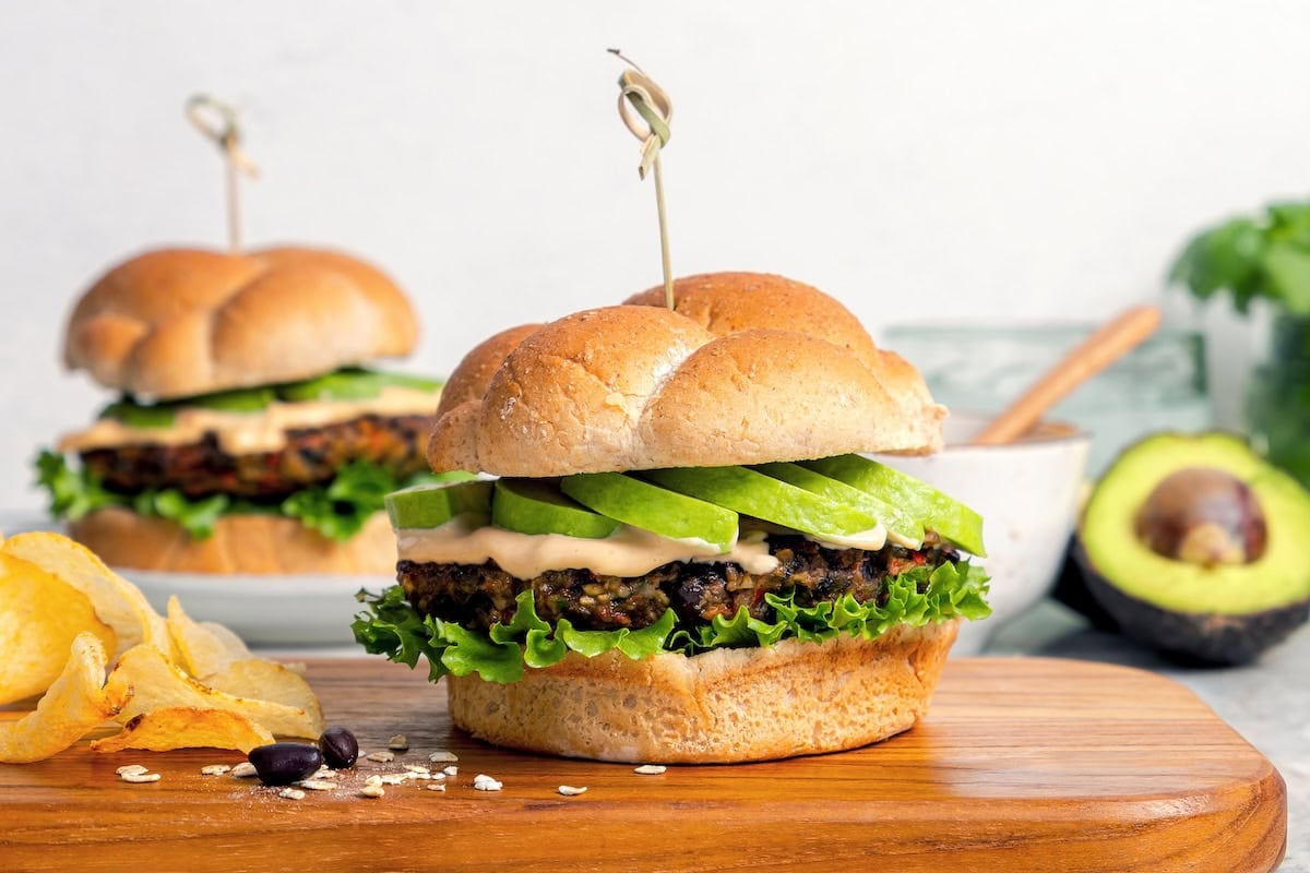Black Bean Burgers with Chipotle Mayonnaise