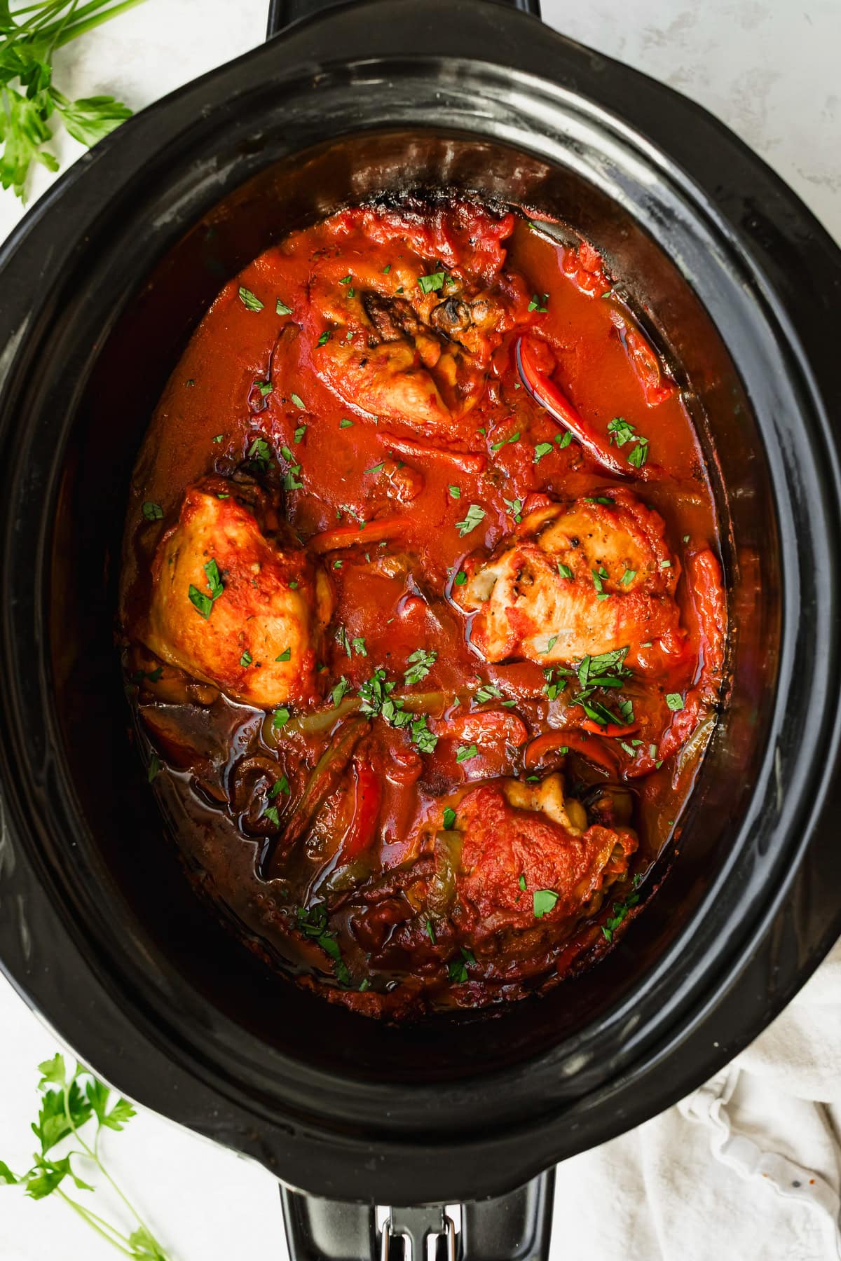 Slow Cooker Chicken Cacciatore