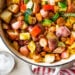 Summer Vegetables with Sausage and Potatoes Skillet