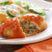 Buffalo Chicken breast stuffed with cheese, shredded carrots and minced celery, then rolled, breaded, baked and drizzled with hot sauce. Sound enticing? It should be, this is good stuff!