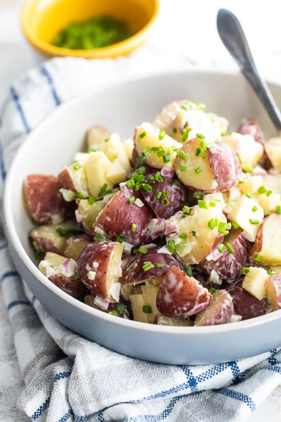 Baby Red Potato Salad with Apples