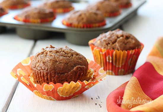 With a chill in the air, weekends in the Fall are perfect for baking treats like these pumpkin nut muffins with added pecans.