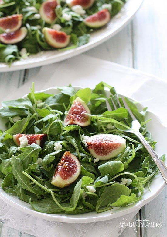 Fresh Fig and Arugula Salad with Goat Cheese Image