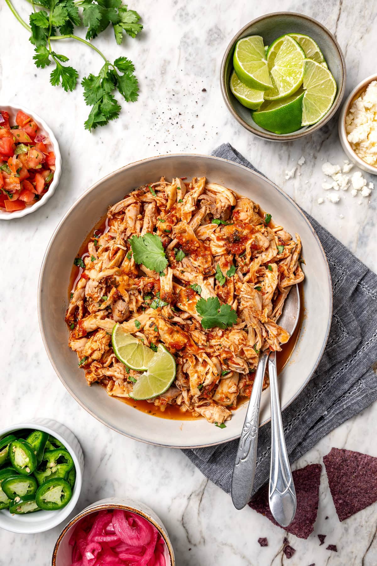 Crockpot Salsa Chicken (Easy!)