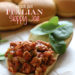 Turkey sausage, peppers and onions slow cooked in the crock pot with crushed tomatoes and spices for an easy weeknight meal. Serve this on a roll with baby spinach and melted cheese if desired for a sloppy yet delicious sandwich.