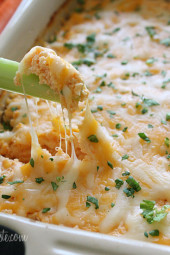 Move over buffalo wings, this hot & cheesy shrimp dip will have everyone going back for more! This buffalo dip is perfect for super or any party appetizer.