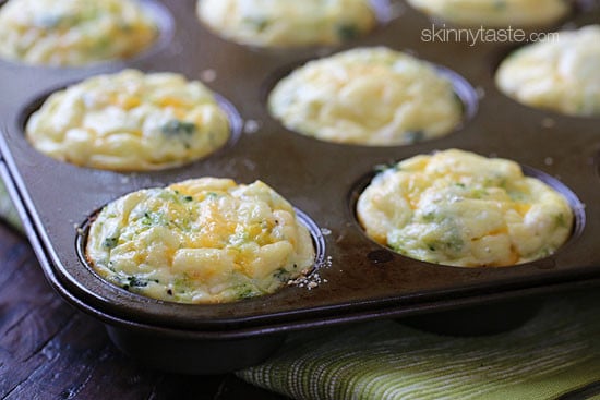 I love making a batch of these easy breakfast Broccoli and Cheese Egg Muffins for meal prep. Perfect to make ahead for easy breakfast on the go.