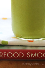 Start the morning RIGHT with this super delicious, creamy green smoothie made with frozen banana, baby spinach, fresh mango, hemp seeds and almond milk.