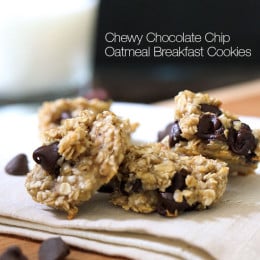 Oats, ripe bananas and chocolate chips – these healthy, "breakfast" cookies are chewy and delicious, and made with just three ingredients.
