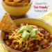 This CrockPot turkey chili recipe is just for the kiddos (or picky family members)! A kid-friendly chili with ground turkey, corn, bell pepper, tomatoes and spices. Serve it with some chips on the side for the perfect back to school lunch.
