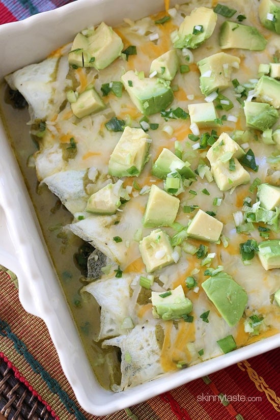 These easy low carb breakfast enchiladas are gluten-free, grain-free and vegetarian using egg whites as a "tortilla" - perfect for vegetarians and keto diets!